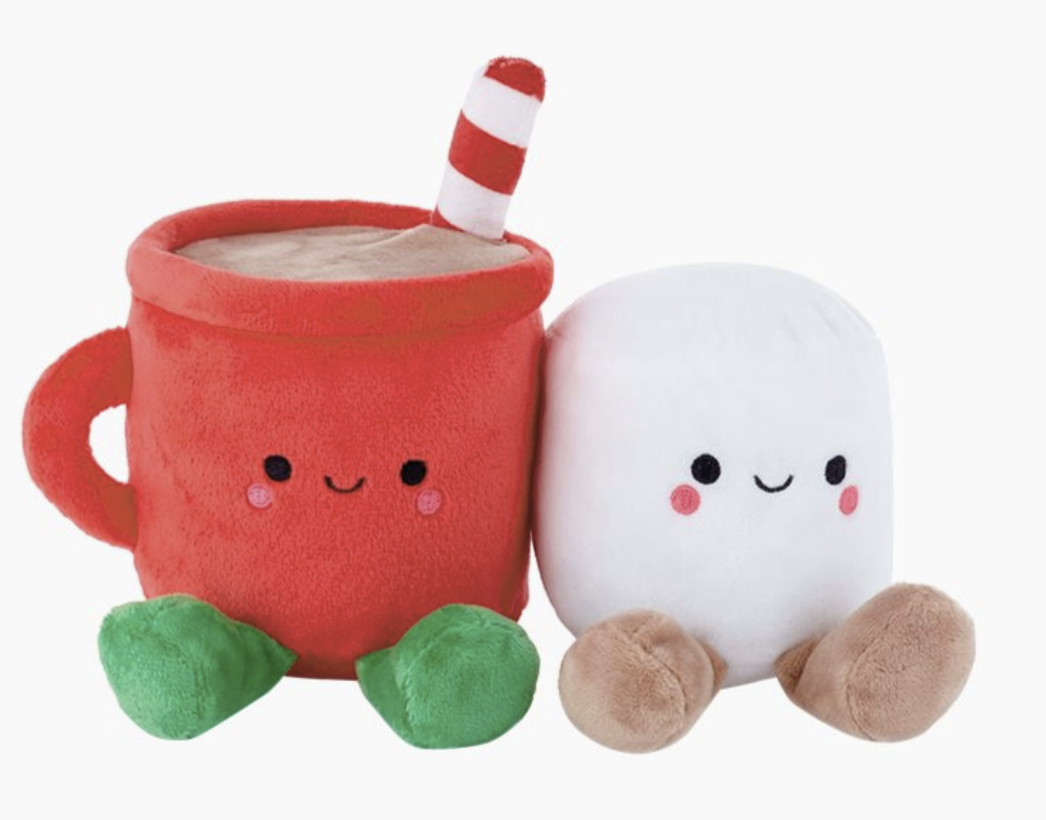 Hot Cocoa and Marshmallow Plush Set